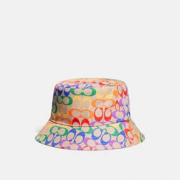 coach rainbow signature Bucket Hat C9122 - Picture 6 of 9